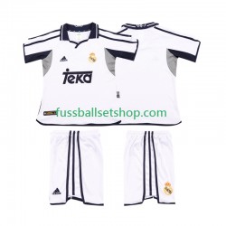 Günstige Fußball Trikotsatz Real Madrid 2001 Retro Kinder Heimtrikot 2002 Kurzarm
