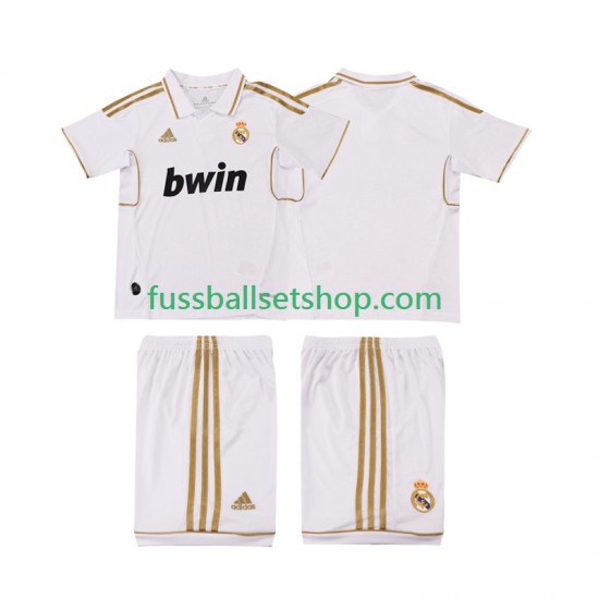Günstige Fußball Trikotsatz Real Madrid 2012 Retro Kinder Heimtrikot 2011 Kurzarm