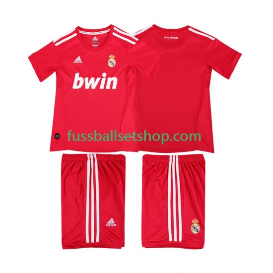 Günstige Fußball Trikotsatz Real Madrid 2012 Retro Kinder Ausweichtrikot 2011 Kurzarm