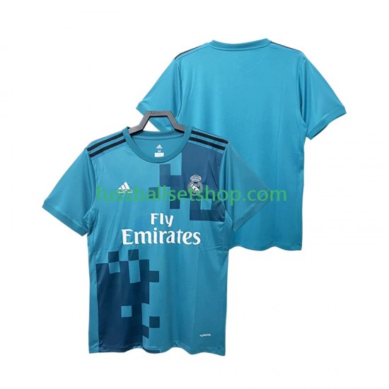 Günstige Fußball Trikotsatz Real Madrid 2017 2018 Retro Herren Ausweichtrikot Kurzarm