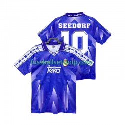 Günstige Fußball Trikotsatz Real Madrid SEEDORF 10 1996 1997 Retro Herren Auswärtstrikot Kurzarm