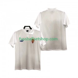 Günstige Fußball Trikotsatz Real Zaragoza 1995 Retro Herren Heimtrikot Kurzarm