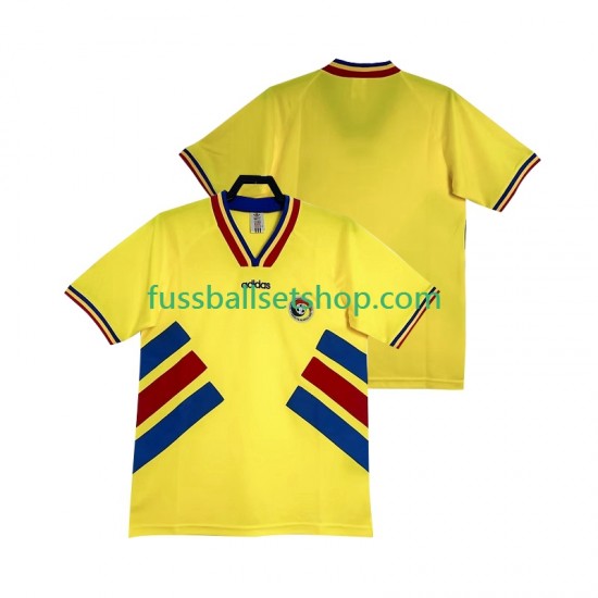Günstige Fußball Trikotsatz Rumänien Retro Herren Heimtrikot 1994 Kurzarm