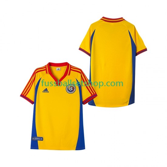 Günstige Fußball Trikotsatz Rumänien 2000 Retro Herren Heimtrikot Kurzarm
