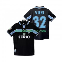 Günstige Fußball Trikotsatz Lazio Rom VIERI 32 Retro Herren Auswärtstrikot 1998 1999 Kurzarm