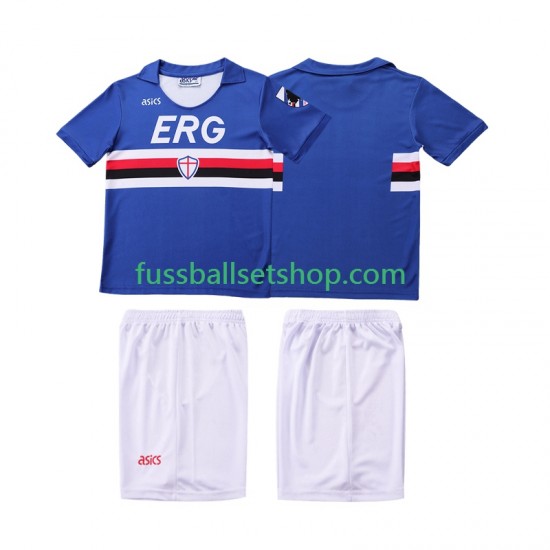 Günstige Fußball Trikotsatz Sampdoria 1990 1991 Retro Kinder Heimtrikot Kurzarm