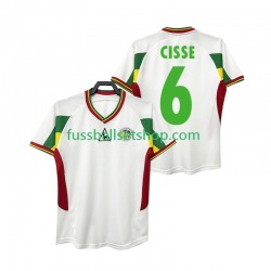 Günstige Fußball Trikotsatz Senegal CISSE 6 Retro Herren Heimtrikot 2002 Kurzarm