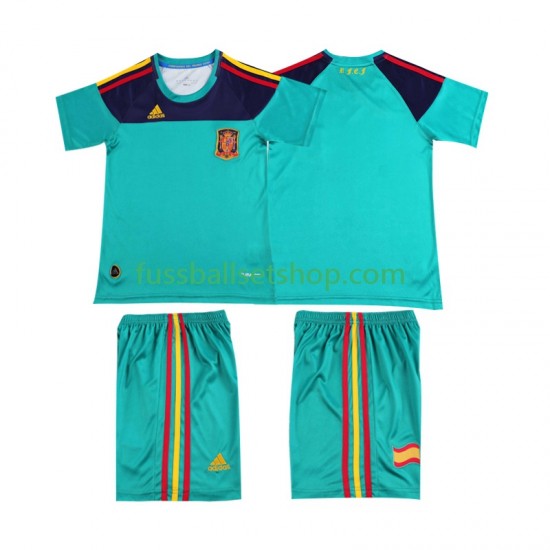 Günstige Fußball Trikotsatz Spanien Torwart Retro Kinder Heimtrikot 2010 Kurzarm