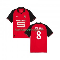 Günstige Fußball Trikotsatz Stade Rennes Seko Fofana 8 Herren Heimtrikot 2025-2026 Kurzarm