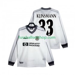Günstige Fußball Trikotsatz Tottenham Hotspur KLINSMANN 33 1997 Retro Herren Heimtrikot 1999 Langarm