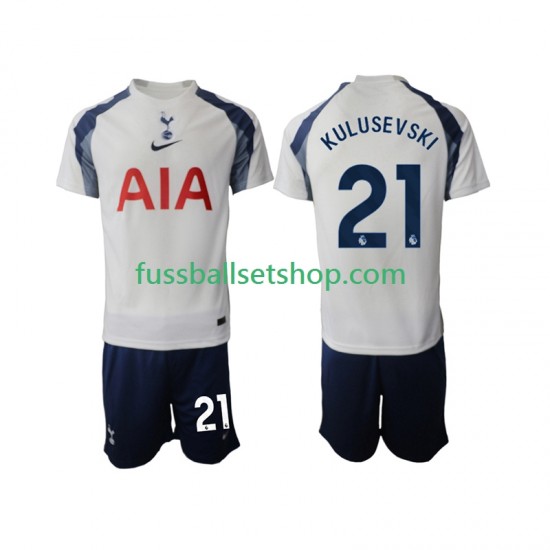 Günstige Fußball Trikotsatz Tottenham Hotspur Kulusevski 21 Kinder Heimtrikot 2025-2026 Kurzarm