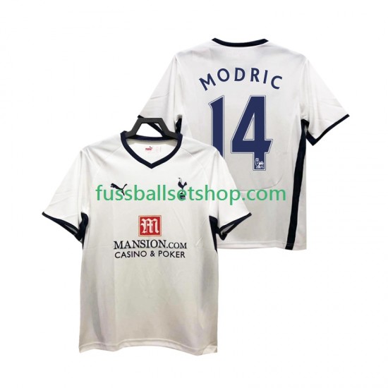 Günstige Fußball Trikotsatz Tottenham Hotspur Modrić Luca 14 2009 Retro Herren Heimtrikot 2008 Kurzarm