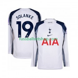 Günstige Fußball Trikotsatz Tottenham Hotspur Solanke 19 Herren Heimtrikot 2025-2026 Langarm