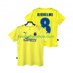 Günstige Fußball Trikotsatz Villarreal CF RIQUELME 8 2005 Retro Herren Heimtrikot 2006 Kurzarm