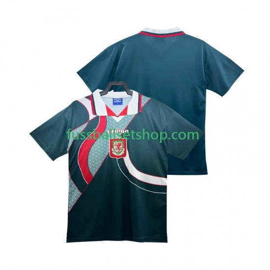 Günstige Fußball Trikotsatz Wales 1995 Retro Herren Auswärtstrikot 1994 Kurzarm