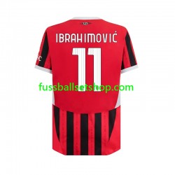 Günstige Fußball Trikotsatz AC Mailand ibrahimovic 11 Herren Heimtrikot 2024-2025 Kurzarm