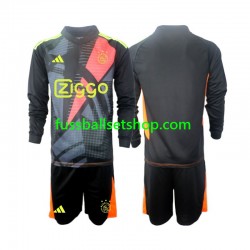 Günstige Fußball Trikotsatz Ajax Amsterdam Torwart Kinder Heimtrikot 2024-2025 Langarm