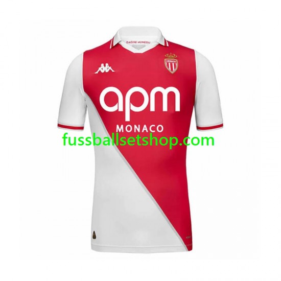 Günstige Fußball Trikotsatz AS Monaco Herren Heimtrikot 2024-2025 Kurzarm
