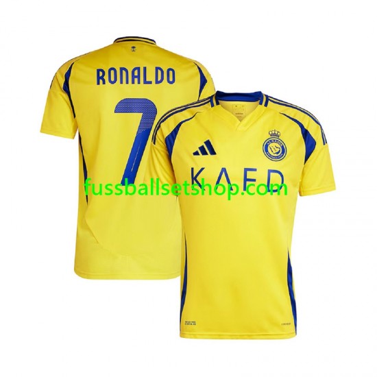 Günstige Fußball Trikotsatz Al Nassr Cristiano Ronaldo 7 Herren Heimtrikot 2024-2025 Kurzarm