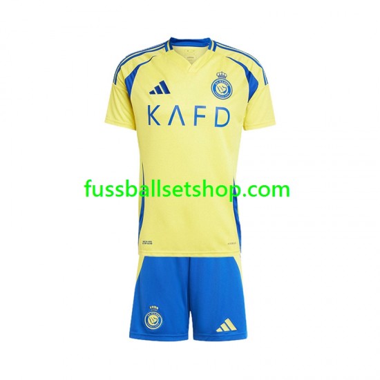 Günstige Fußball Trikotsatz Al Nassr Kinder Heimtrikot 2024-2025 Kurzarm