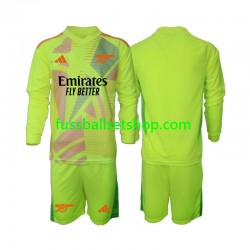 Günstige Fußball Trikotsatz Arsenal Torwart Kinder Heimtrikot 2024-2025 Langarm