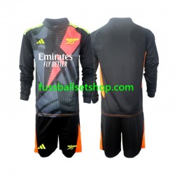 Günstige Fußball Trikotsatz Arsenal Torwart Kinder Ausweichtrikot 2024-2025 Langarm
