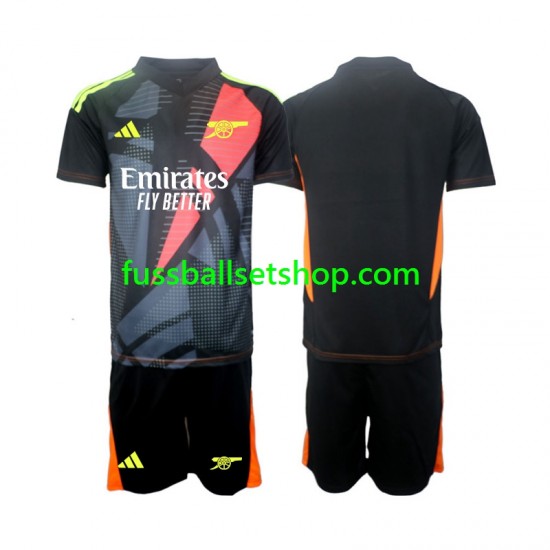 Günstige Fußball Trikotsatz Arsenal Torwart Kinder Ausweichtrikot 2024-2025 Kurzarm