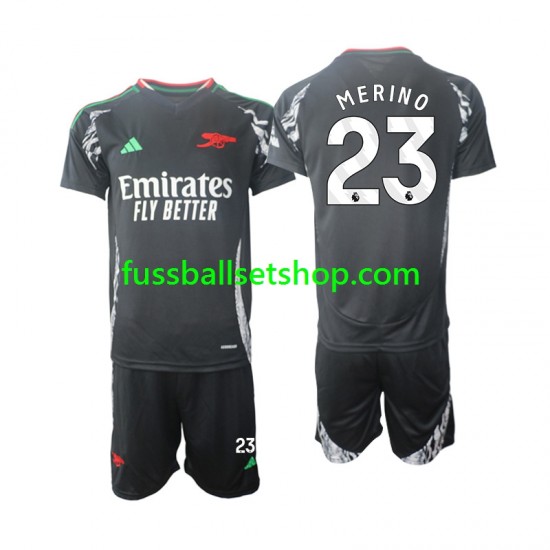 Günstige Fußball Trikotsatz Arsenal Merino 23 Kinder Auswärtstrikot 2024-2025 Kurzarm