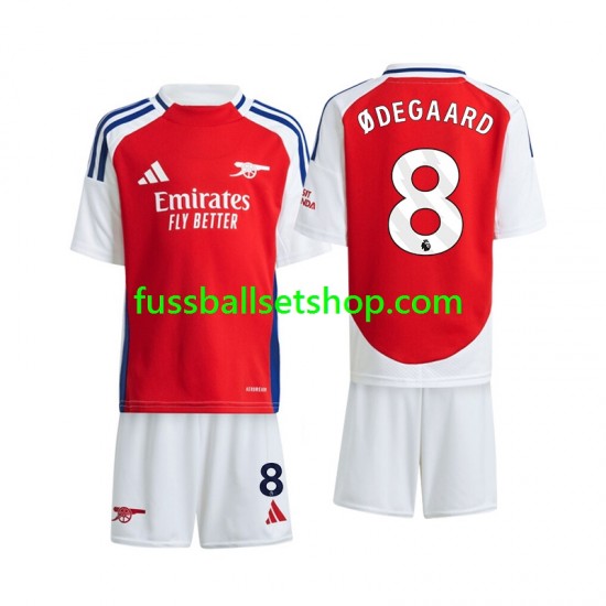 Günstige Fußball Trikotsatz Arsenal Odegaard 8 Kinder Heimtrikot 2024-2025 Kurzarm