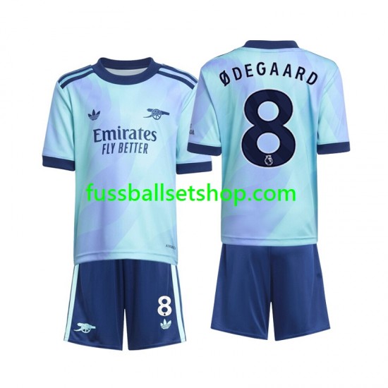 Günstige Fußball Trikotsatz Arsenal Odegaard 8 Kinder Ausweichtrikot 2024-2025 Kurzarm