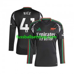 Günstige Fußball Trikotsatz Arsenal Rice 41 Herren Auswärtstrikot 2024-2025 Langarm