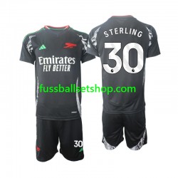 Günstige Fußball Trikotsatz Arsenal Sterling 30 Kinder Auswärtstrikot 2024-2025 Kurzarm