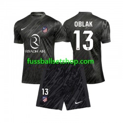 Günstige Fußball Trikotsatz Atlético Madrid Jan Oblak 13 Torwart Kinder Heimtrikot 2024-2025 Kurzarm
