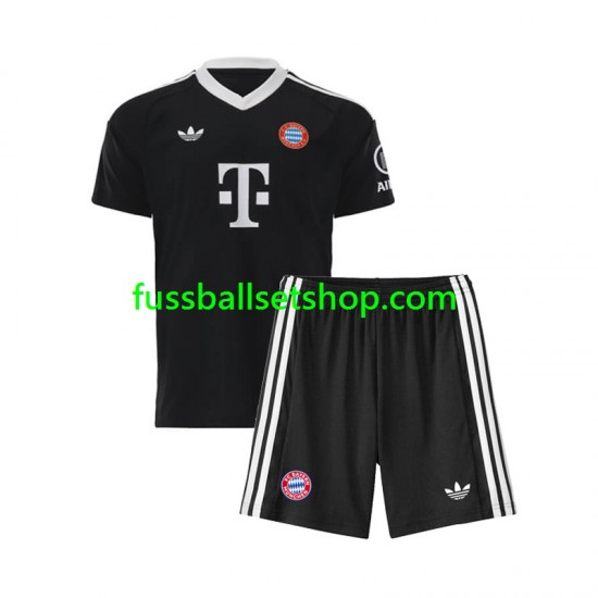Günstige Fußball Trikotsatz FC Bayern München Torwart Kinder Ausweichtrikot 2024-2025 Kurzarm