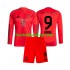Günstige Fußball Trikotsatz FC Bayern München Harry Kane 9 Kinder Heimtrikot 2024-2025 Langarm