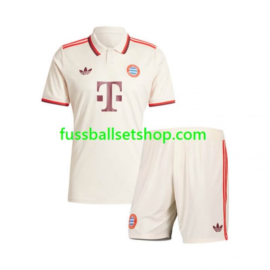 Günstige Fußball Trikotsatz FC Bayern München Kinder Ausweichtrikot 2024-2025 Kurzarm