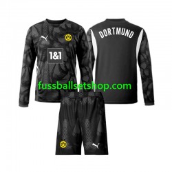 Günstige Fußball Trikotsatz Borussia Dortmund Torwart Kinder Viertestrikot 2024-2025 Langarm