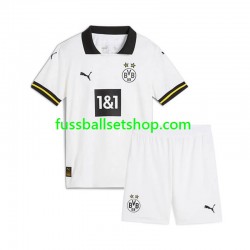 Günstige Fußball Trikotsatz Borussia Dortmund Kinder Ausweichtrikot 2024-2025 Kurzarm