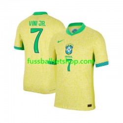 Günstige Fußball Trikotsatz Brasilien VINI JR 7 Herren Heimtrikot 2024 Kurzarm