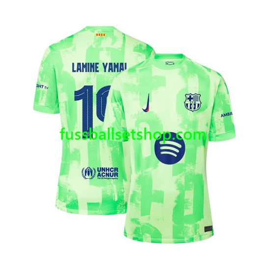 Günstige Fußball Trikotsatz FC Barcelona LAMINE YAMAL 19 UCL Font Herren Ausweichtrikot 2024-2025 Kurzarm