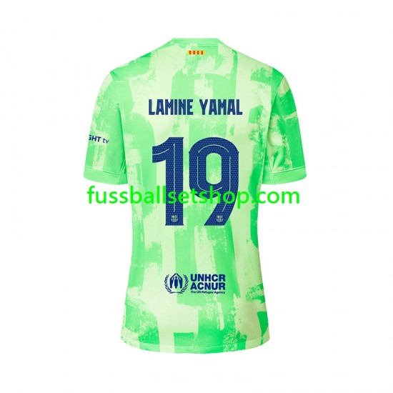 Günstige Fußball Trikotsatz FC Barcelona LAMINE YAMAL 19 UCL Font Herren Ausweichtrikot 2024-2025 Kurzarm