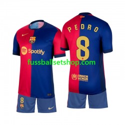 Günstige Fußball Trikotsatz FC Barcelona Pedro 8 Kinder Heimtrikot 2024-2025 Kurzarm