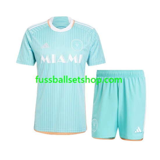 Günstige Fußball Trikotsatz Inter Miami Kinder Ausweichtrikot 2024-2025 Kurzarm
