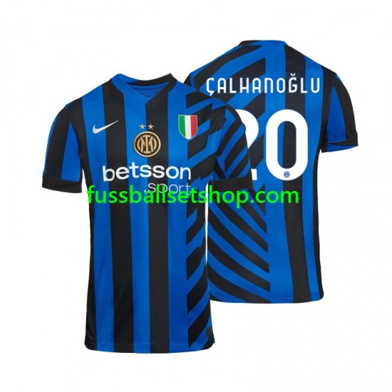 Günstige Fußball Trikotsatz Inter Mailand Hakan Calhanoglu 20 Herren Heimtrikot 2024-2025 Kurzarm