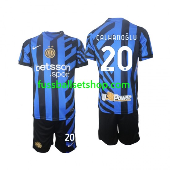 Günstige Fußball Trikotsatz Inter Mailand Hakan Calhanoglu 20 Kinder Heimtrikot 2024-2025 Kurzarm