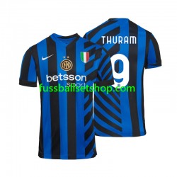 Günstige Fußball Trikotsatz Inter Mailand Marcus Thuram 9 Herren Heimtrikot 2024-2025 Kurzarm