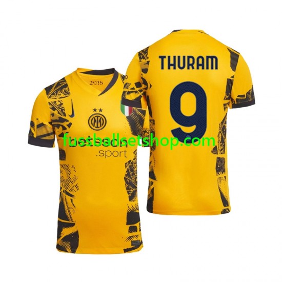 Günstige Fußball Trikotsatz Inter Mailand Marcus Thuram 9 Herren Ausweichtrikot 2024-2025 Kurzarm