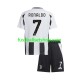 Günstige Fußball Trikotsatz Juventus Turin Cristiano Ronaldo 7 Kinder Heimtrikot 2024-2025 Kurzarm