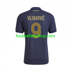 Günstige Fußball Trikotsatz Juventus Turin Vlahovic 9 Herren Ausweichtrikot 2024-2025 Kurzarm
