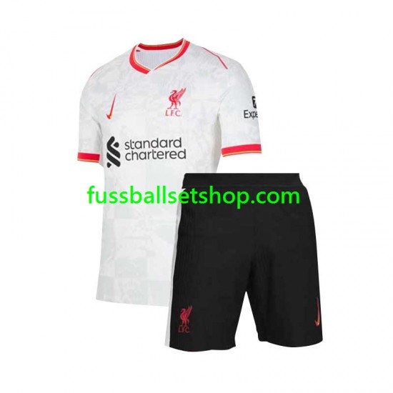 Günstige Fußball Trikotsatz Liverpool Kinder Ausweichtrikot 2024-2025 Kurzarm